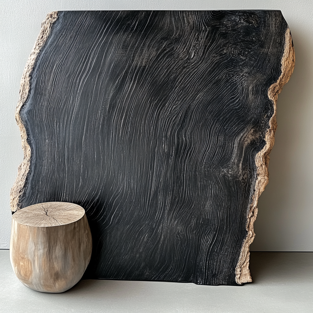 The Craftsmanship Behind CARVD’s Charcoal Black Tables: Organic Beauty with a Bonfire Wood Feel